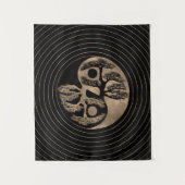 Yin Yang Tree Black en Gold Wandkleed (Voorkant)