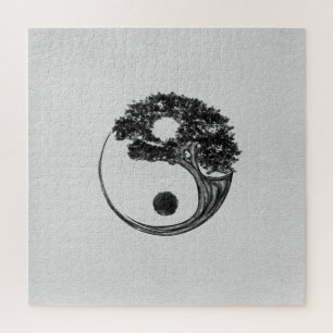 Yin Yang Tree Canvas Legpuzzel