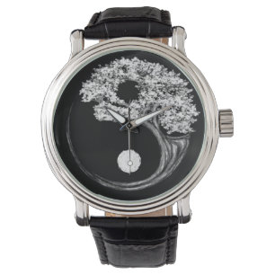 Yin Yang Tree Horloge