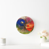 Yin Yang Tree Landschap Ronde Klok (Huis)
