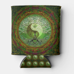Yin Yang Tree of Life Green Blikjeskoeler