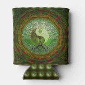 Yin Yang Tree of Life Green Blikjeskoeler (Achterkant)