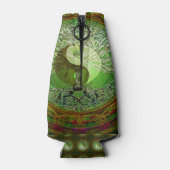 Yin Yang Tree of Life Green Flesjeskoeler (Achterkant)