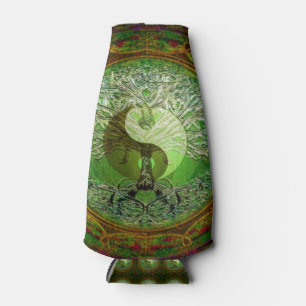 Yin Yang Tree of Life Green Flesjeskoeler