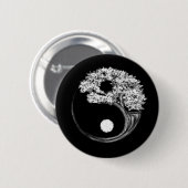 Yin Yang Tree Ronde Button 5,7 Cm (Voorkant /achterkant)