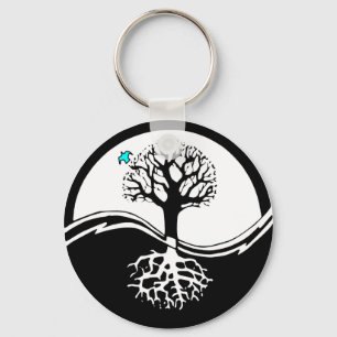 Yin Yang Tree Sleutelhanger