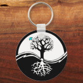 Yin Yang Tree Sleutelhanger (Voorkant)