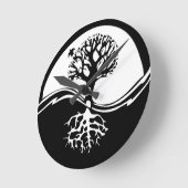 Yin & Yang Trees Ronde Klok (Hoek)