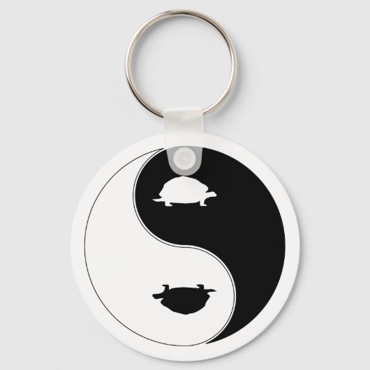 Yin Yang Turtle Sleutelhanger (Voorkant)