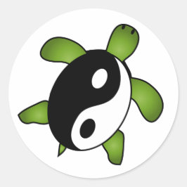 Yin Yang Turtle Sticker