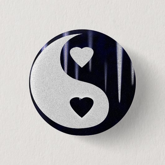 YiN-Yang van de Liefde Button (Voorkant)