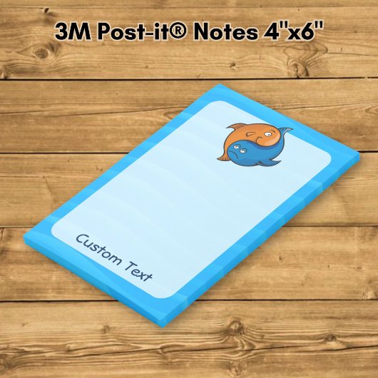 Yin Yang Vis Cartoon Post-it® Notes