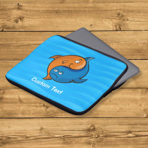 Yin Yang Vis Cartoons Laptop Sleeve