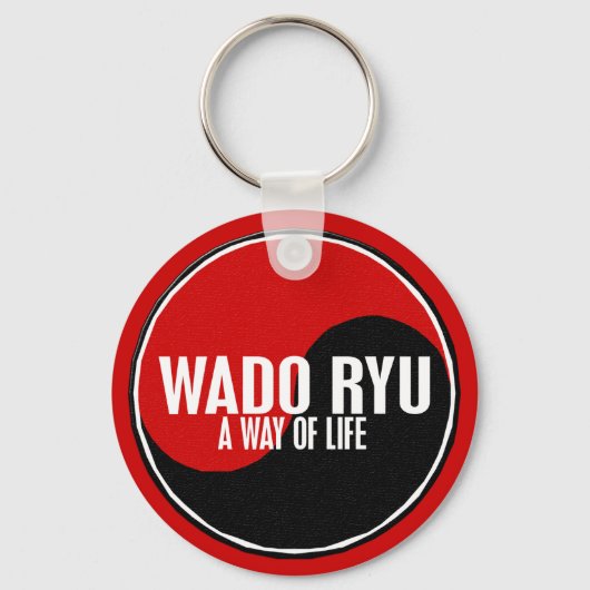 Yin Yang Wado Ryu 1 Sleutelhanger (Voorkant)