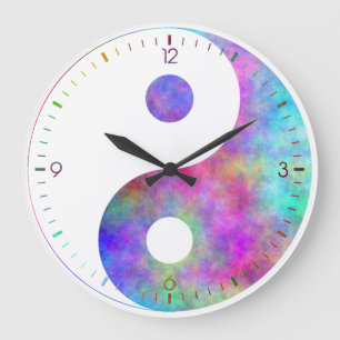 Yin Yang Wall Clock Grote Klok