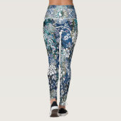 Yin Yang White Dragon Flower Leggings (Achterkant)
