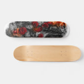Yin Yang Wolf Skull Fantasy Deck Skateboard (Horizontaal)