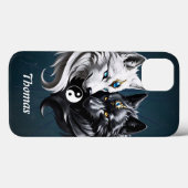 Yin Yang Wolven. Case-Mate iPhone Case (Achterkant (horizontaal))