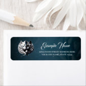 Yin Yang Wolven. Etiket (Insitu)