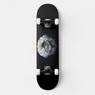Yin Yang Wolven Kosmische Galaxy Fantasie Zwevend Skateboard