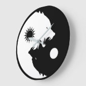 Yin Yang Wolves Grote Klok (Hoek)