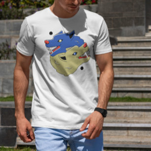 Yin Yang Wolves Illustration T-shirt