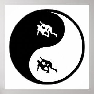 Yin Yang Wrestling Poster