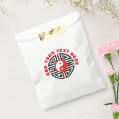 Yin & Yang Yantra Tattoo + uw achtergrond en ideeë Bedankzakje (Gezegeld)