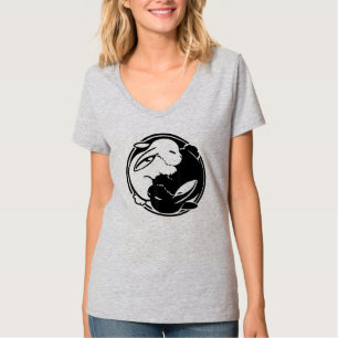 Yin Yang Year of the Rabbit Happy Chinese Nieuwjaa T-shirt
