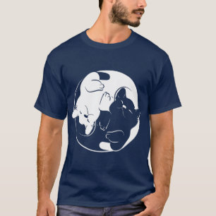 Yin Yang Yoga Zen CatsYoga Gift Cat T-shirt