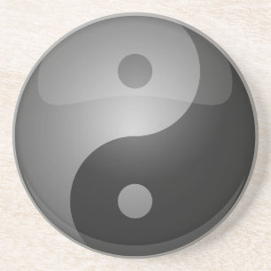 Yin yang zandsteen onderzetter