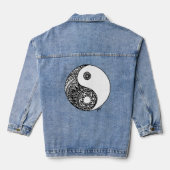 Yin Yang Zen Art Denim Jacket (Achterkant)