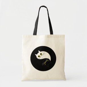 YIN YANG Zen Cat Herbruikbare Canvas tas