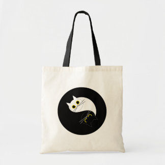 YIN YANG Zen Cat Herbruikbare Canvas tas