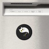 YIN YANG Zen Cat Magnet Magneet (Insitu (Vaatwasser))