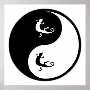 Yin Yang Zoology Poster