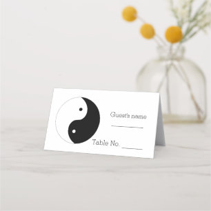 Yin Yang zwart-wit ontwerp bruiloft