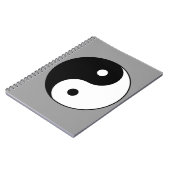 yin yang zwart wit symbool notitieboek (Linkerzijde)