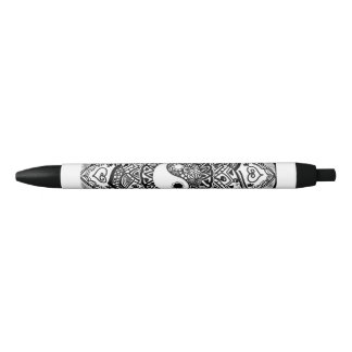 yin yang zwarte en witte pen