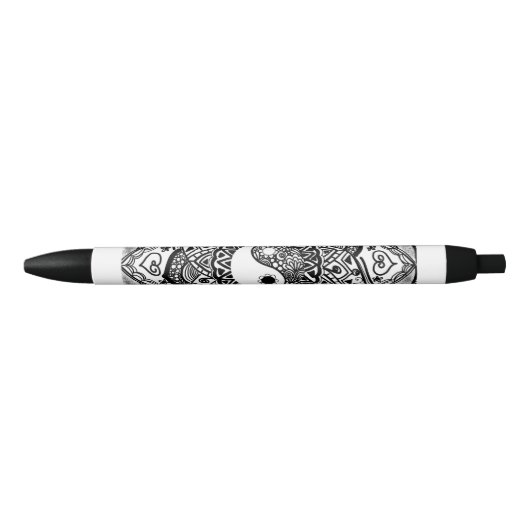yin yang zwarte en witte pen (Voorkant)
