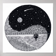 Yin Yangscape Poster