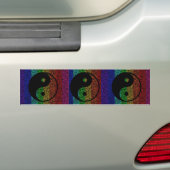 Ying Yang Bumpersticker (Op auto)