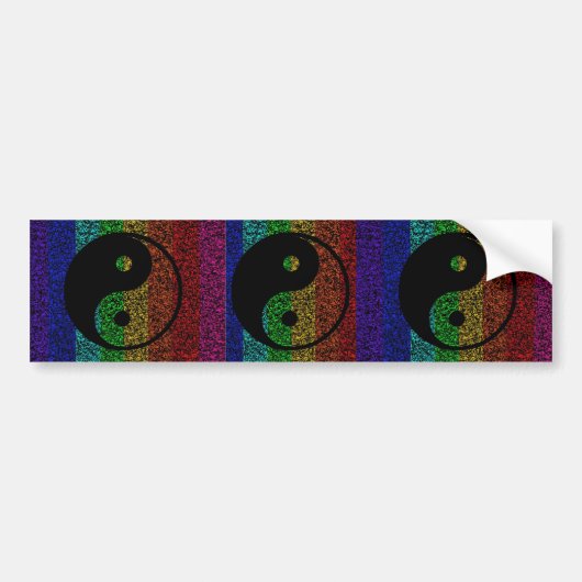 Ying Yang Bumpersticker (Voorkant)