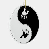 Ying Yang Camel Keramisch Ornament (Rechts)