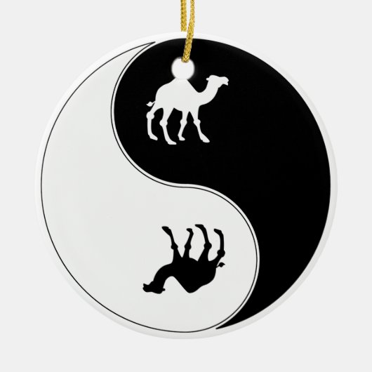 Ying Yang Camel Keramisch Ornament (Voorkant)