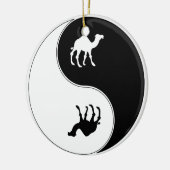 Ying Yang Camel Keramisch Ornament (Links)