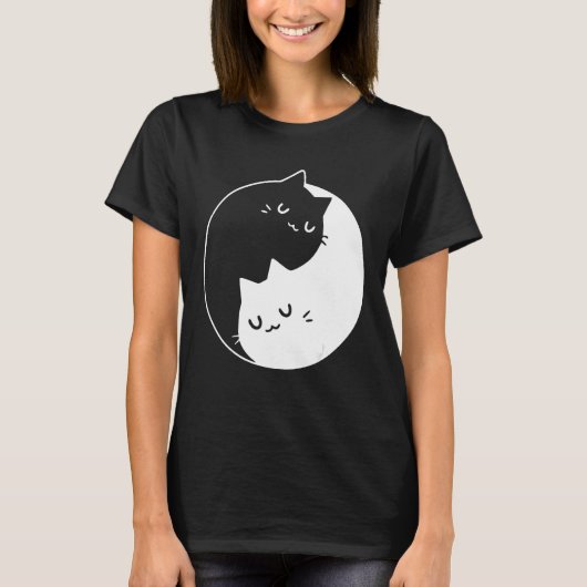 Ying Yang Chats Chat T-shirt Tee (Devant)
