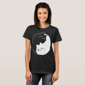 Ying Yang Chats Chat T-Shirt Tee 1 (Devant entier)