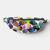 Ying Yang cirkels kleurrijk patroon Heuptasje (Liggend)