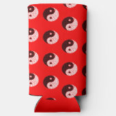 Ying yang cirkels op rood (Achterkant)